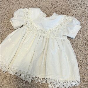 Elegant White Lace Kids Formal Dress